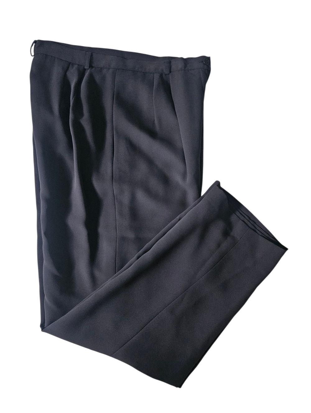 NWT TALBOTS Navy Blue Fully Lined Pleated Trousers | SZ 12